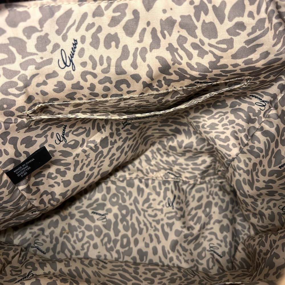 Guess Monogram Drawstring Backpack Brown + Tan - image 5